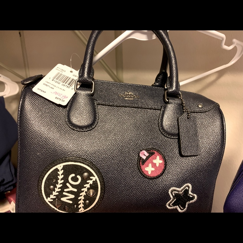 Coach bag in dark blue - Picture 1 of 1